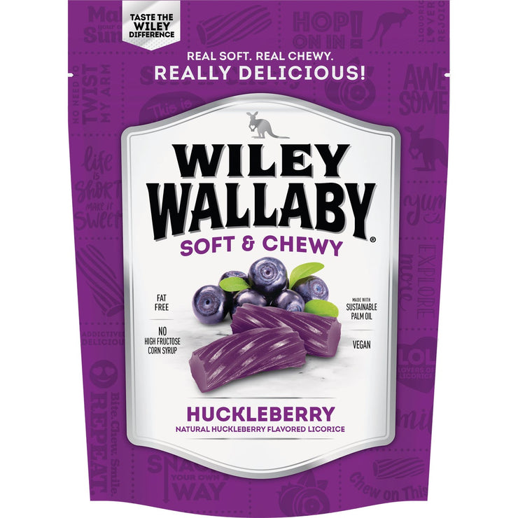 Wiley Wallaby Huckleberry Liquorice 10 Oz. Candy