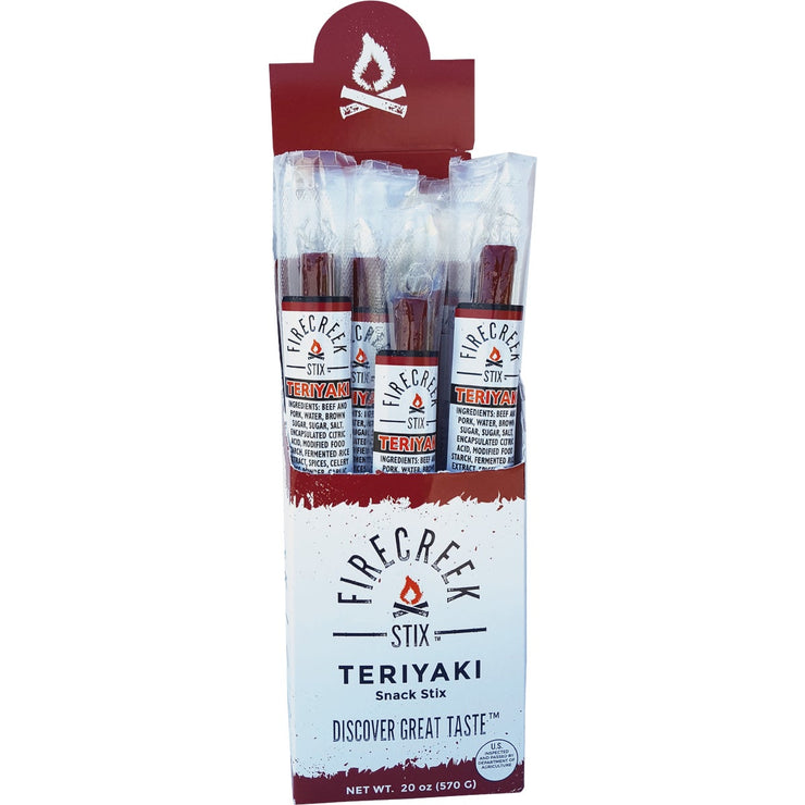 FireCreek Snacks 1 Oz. Smoked Teriyaki Beef Stix