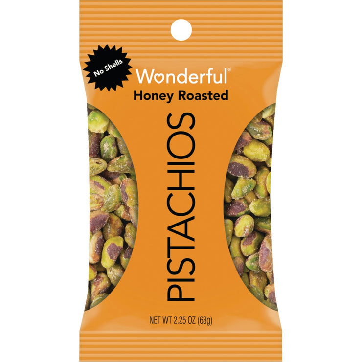 Wonderful 2.25 Oz. Honey Roasted Shelled Pistachios