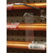 Hopp 4 In. Clear Plastic Peg Hook Label Holder (250-Pack)