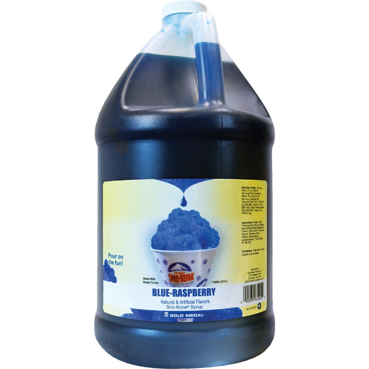 Gold Medal Blue Raspberry Sno-Kone Syrup, 1 Gal.