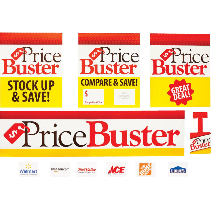 Price Busters Advertising Signage Kit (88-Piece)