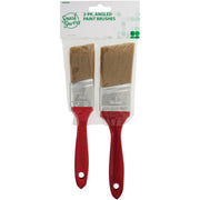 Smart Savers 1-1/2 In. & 2 In. Angled Polyester Paint Brush Set (2-Piece)