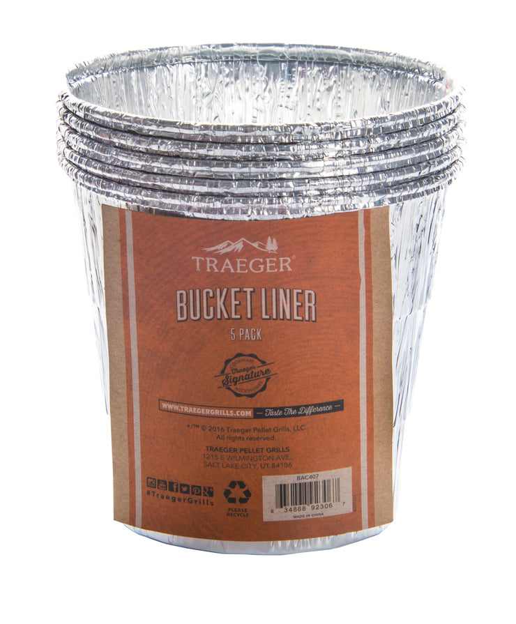 TRAEGER GRILL GREASE BUCKET LINER-5 PACK